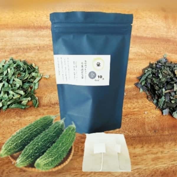 ビワの葉入り！秋摘みブレンドうまぶどう茶（自然栽培）★手軽なお湯出し＆煮出しもOK!