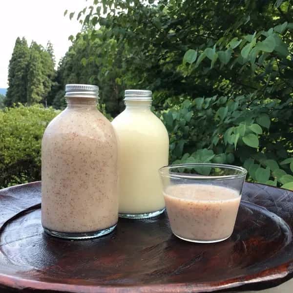 非加熱〈紅白生あま酒ギフトセット〉自然栽培米と天然水仕込み／火入れなし・麹菌そのまま