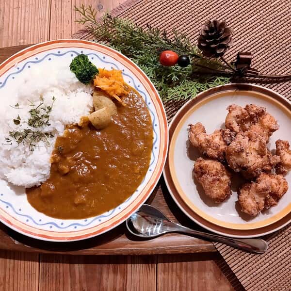 市販のルーが不安な人のためのカレー。素材厳選スパイスカレー4種とブランド鶏のからあげセット＜無添加・グルテンフリー・砂糖不使用＞