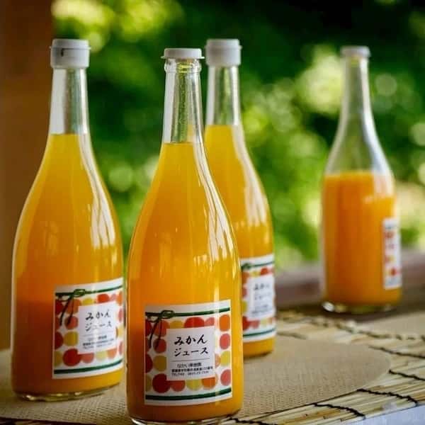 みかんジュース 自然栽培（農薬不使用・化学肥料不使用・除草剤不使用）の温州みかん、まるごとジュース