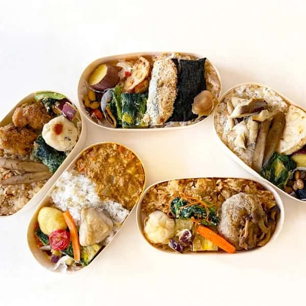 秋のお弁当5種（冷凍）【無農薬米、無添加、野菜は有機または特別栽培】