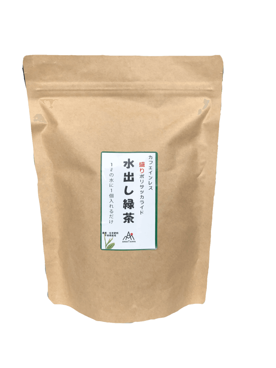 農薬・化学肥料不使用＜水出し緑茶ティーバック＞(2番茶以降の茶葉使用)