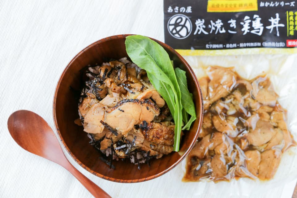 【千葉県食品コンクール 銀賞受賞商品】平飼いでストレス無く育てた錦爽鶏の炭焼き鶏丼　