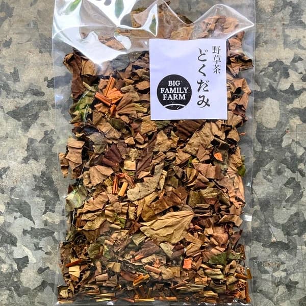 自然栽培で育てた＜乾燥どくだみ＞農薬・化学肥料不使用／お茶や入浴剤