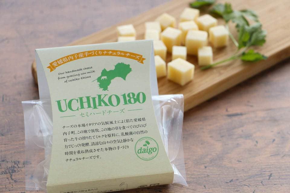山地放牧酪農ミルクのセミハードチーズ　UCHIKO180