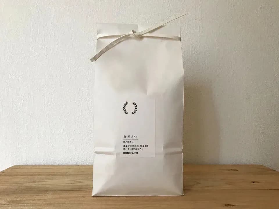 令和7年度産 / ヒノヒカリ 《白米》無農薬 無肥料 DONI FARM (福岡県産