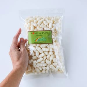 小麦・卵・乳製品・白砂糖不使用のお米菓子＜米のパフ＞農薬不使用・自然栽培で育てた自家栽培米使用のレビュー