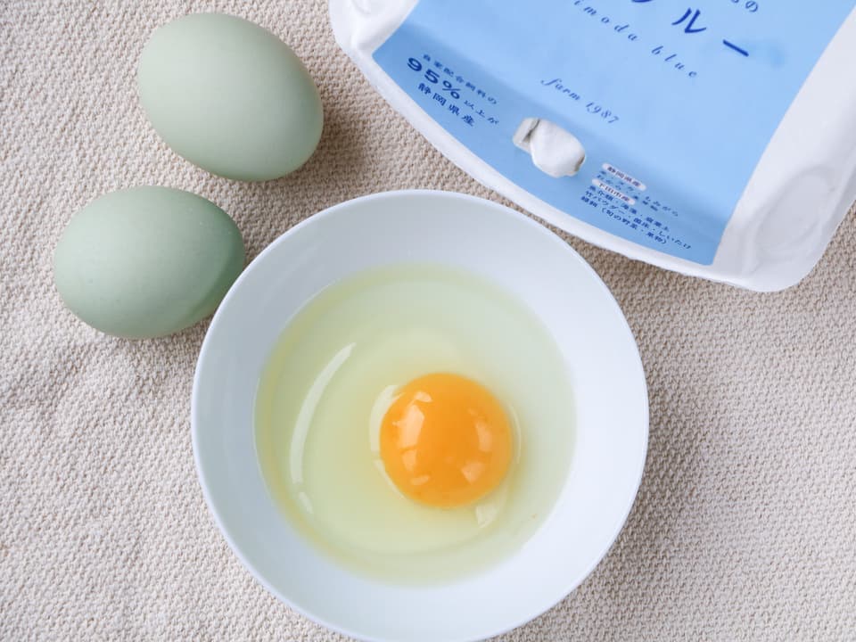 24時間放牧養鶏卵＜アローカナの産む幸せの青い卵・下田ブルー＞NHKで紹介！オメガ３が普通の４倍！