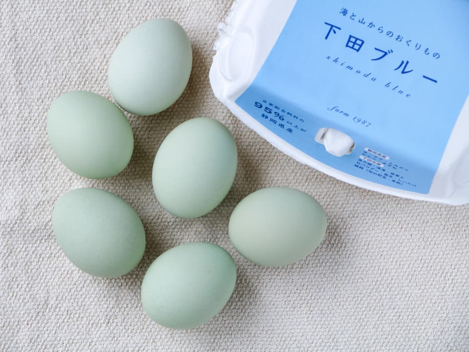 24時間放牧養鶏卵＜アローカナの産む幸せの青い卵・下田ブルー＞NHKで紹介！オメガ３が普通の４倍！