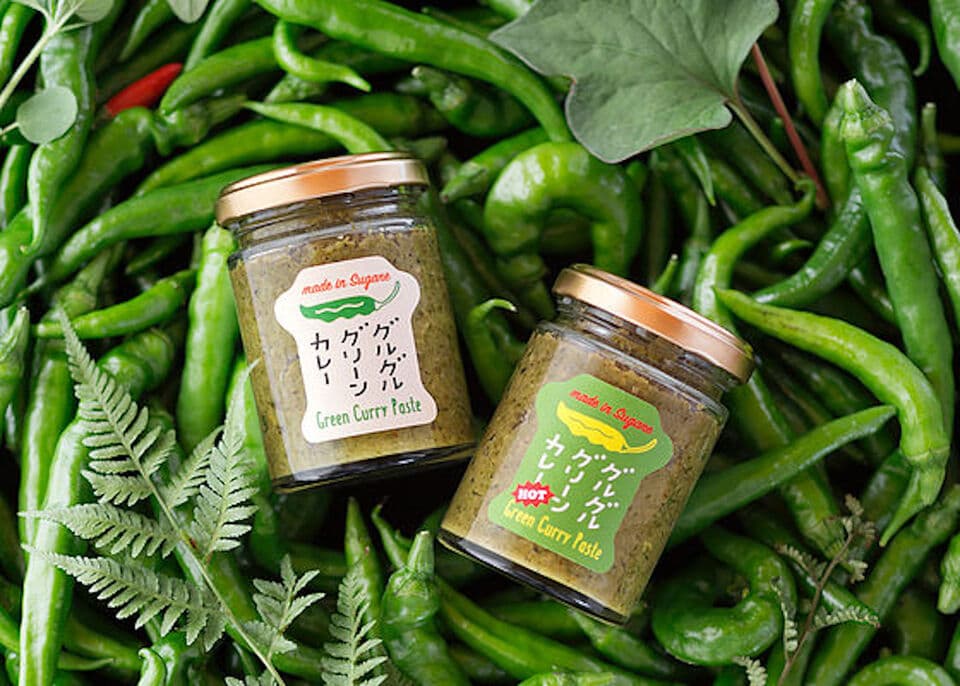 唐辛子農家の作るグリーンカレーペーストギフトセット＜グルグルグリーンカレー＞農薬化学肥料不使用