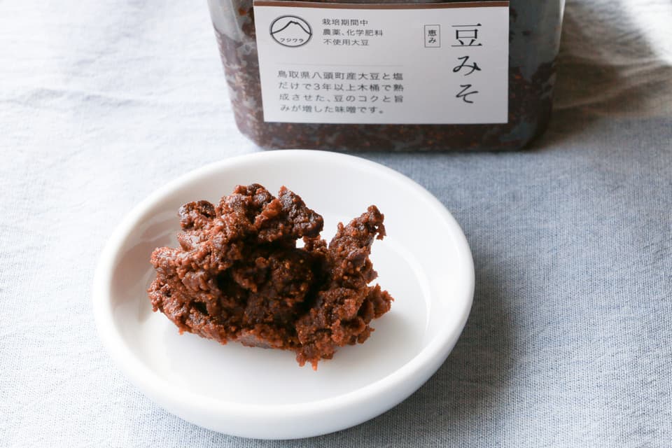 豆みそ　農薬・肥料不使用　木桶3年熟成