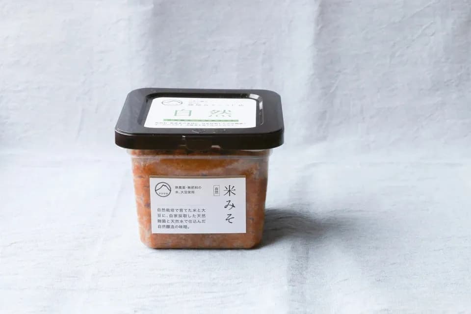 米みそ自然　自然栽培×天然麹菌(野生麹菌)