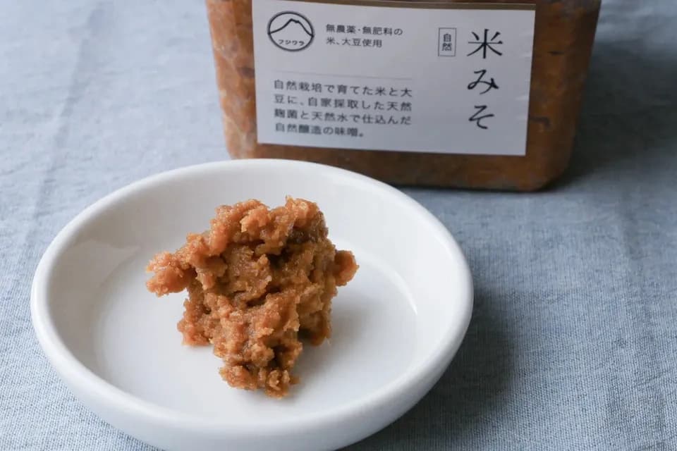 米みそ自然　自然栽培×天然麹菌(野生麹菌)