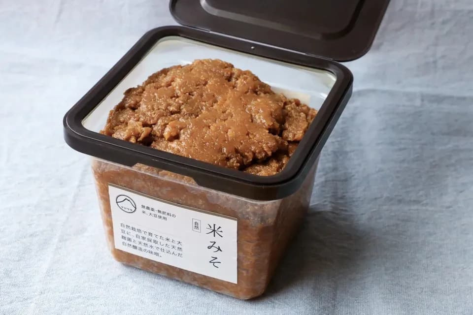 米みそ自然　自然栽培×天然麹菌(野生麹菌)