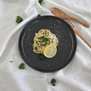 へしこのレモンクリームパスタ