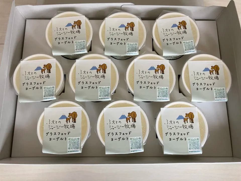 【ギフトボックス】放牧酪農ジャージー牛の生乳100%＜グラスフェッドヨーグルト＞無添加プレーン無糖