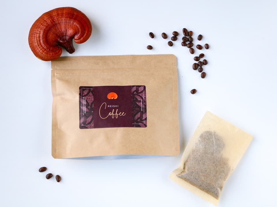 ＜REISHI  COFFEE＞国産無農薬原木栽培の霊芝入り有機栽培の珈琲