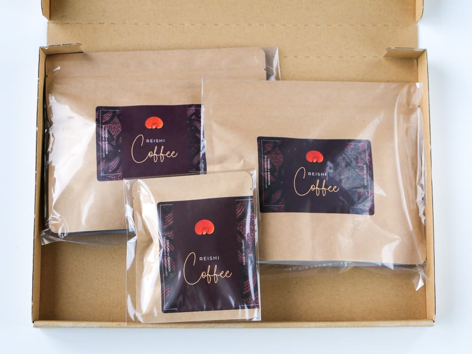 ＜REISHI  COFFEE＞国産無農薬原木栽培の霊芝入り有機栽培の珈琲