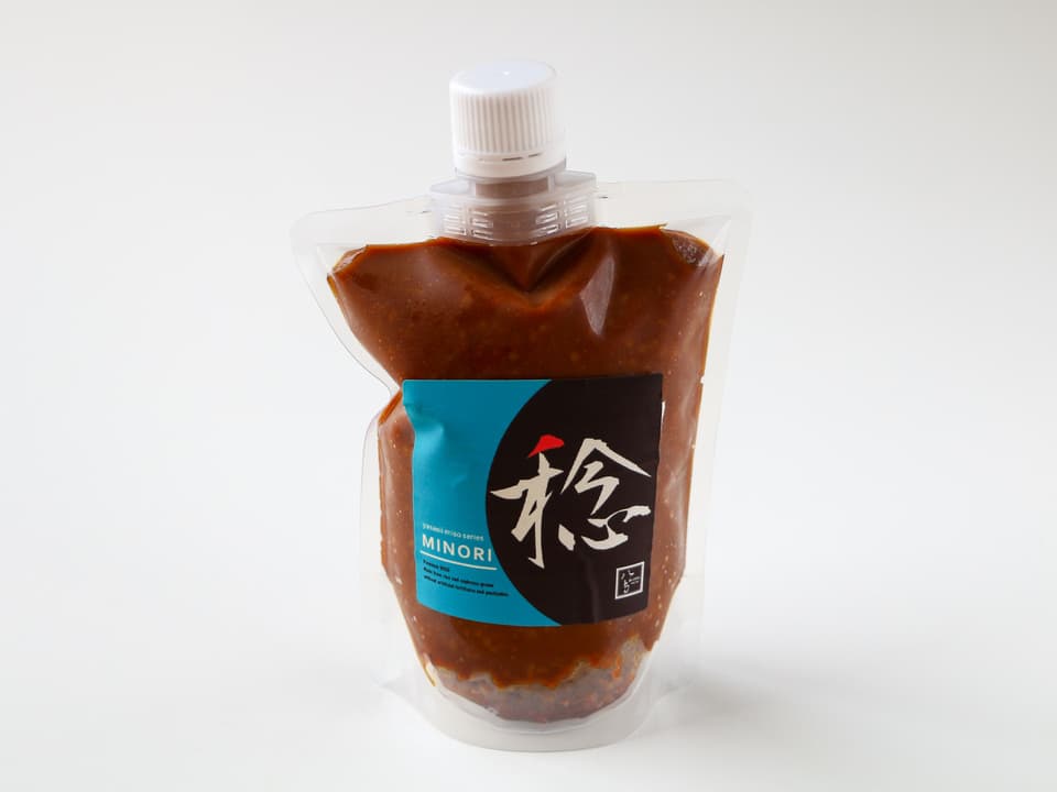 じっくり熟成＜やさしいMISO 稔＞米作りから携わっている自然栽培の原材料使用