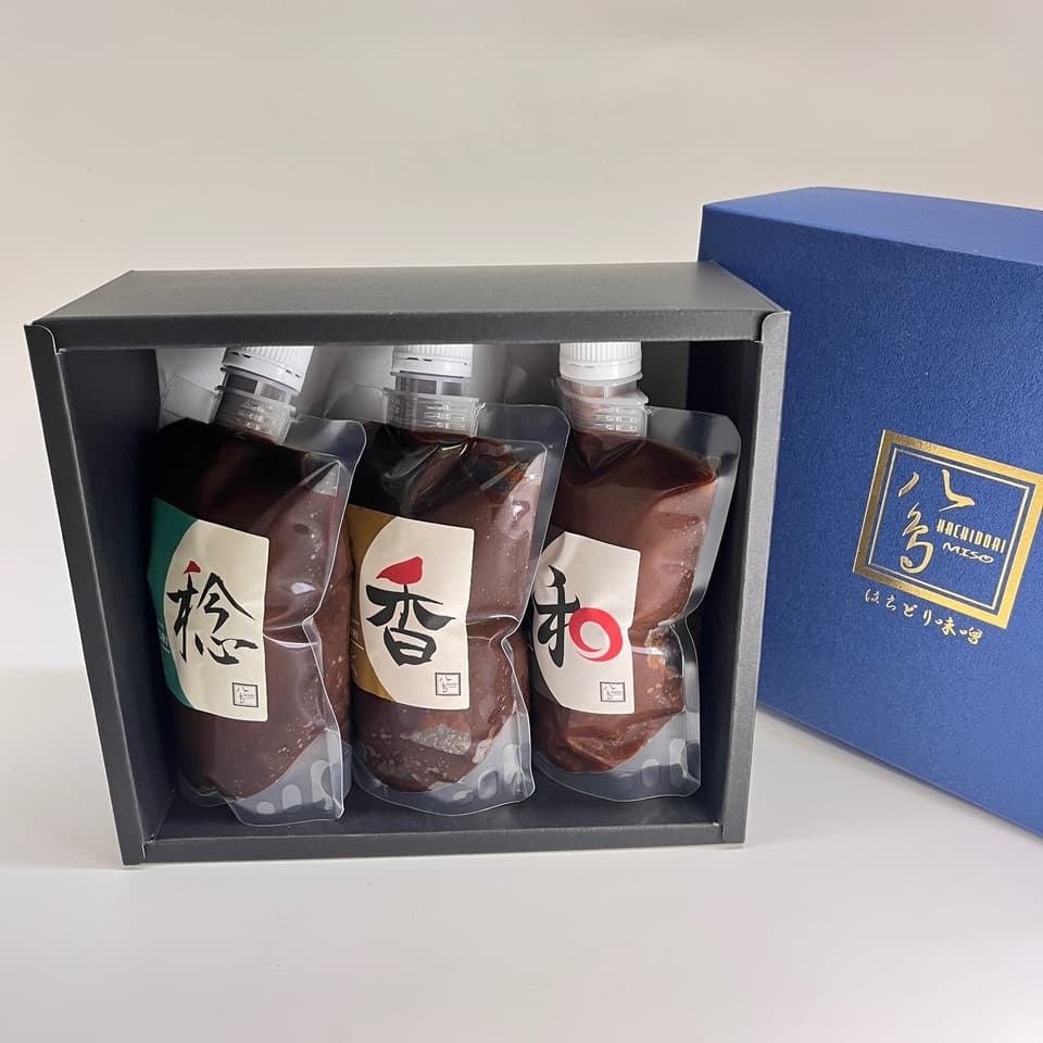 限定の味わい＜やさしいMISO ギフトセット C ＞自然栽培の恵み やさしいMISO 三種セット