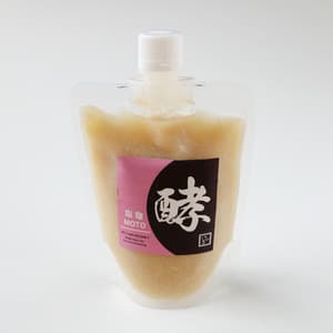 甘酒麹で作る＜塩麹 酵＞自然栽培米の甘酒麹を使用した甘じょっぱい味わい