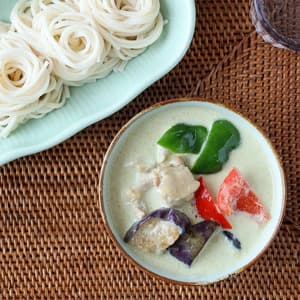 グリーンカレーつけめん