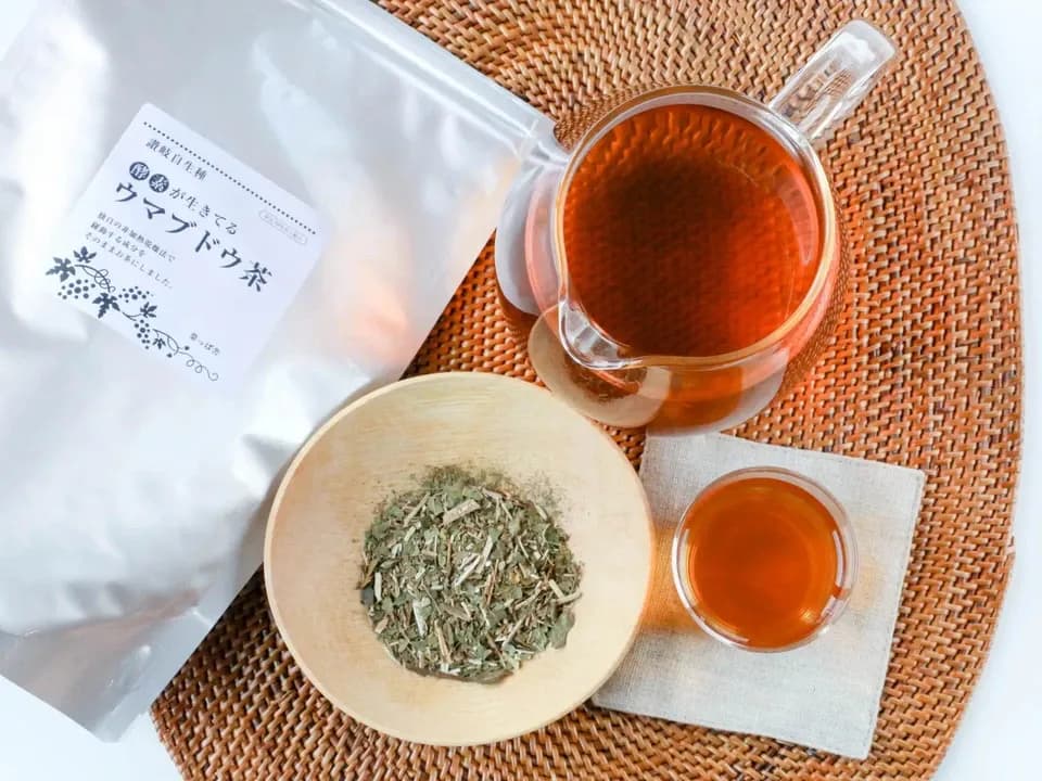 自然栽培★酵素が生きてる！ウマブドウ茶★お湯だし3分＆煮出しもOK! 独自の特殊加工を是非！！野ぶどう茶
