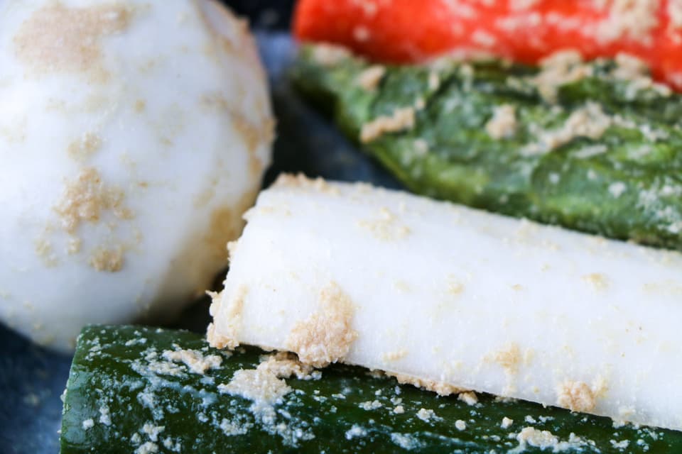 無農薬・無化学肥料の野菜と糠で漬けた糠漬け＜ぬかごと食べられるぬか漬け＞