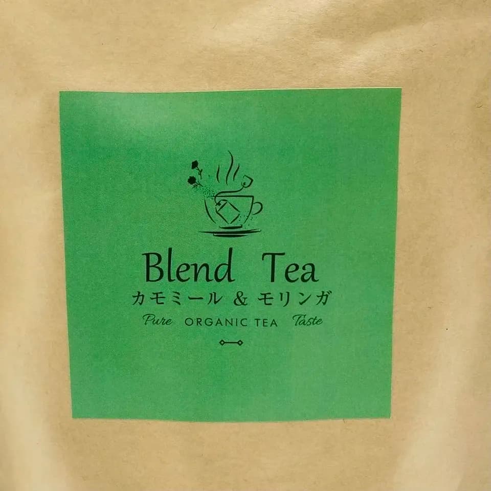宮崎県産　ブレンドハーブティー　モリンガ＆カモミール　"ティーパック" 農薬不使用　無添加　安心安全の植物由来のティーパック使用　朝摘み　自然栽培　安心安全の国産品　農薬栽培期間中不使用　厳選ブレンド