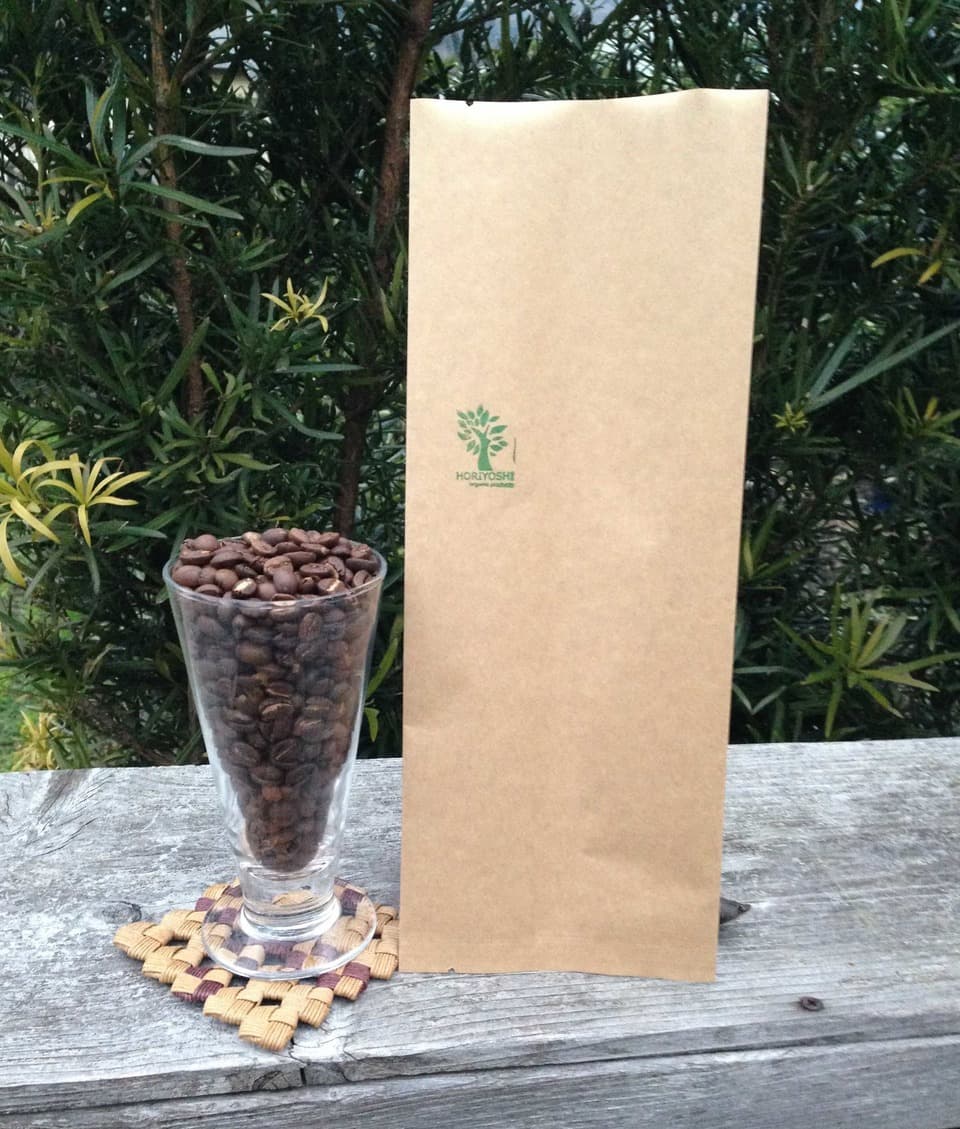 無農薬有機栽培コーヒー豆（完全炭火焙煎）