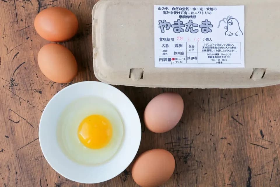 「やまたま」 平飼い有精卵