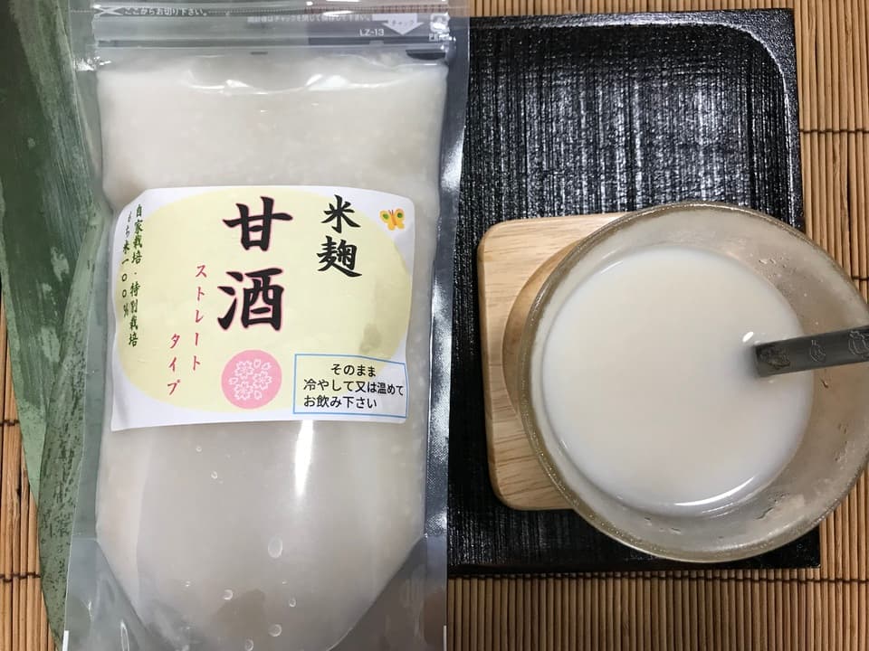 手作り甘酒（無添加、ノンアルコール）自家特別栽培のもち米100%と麹