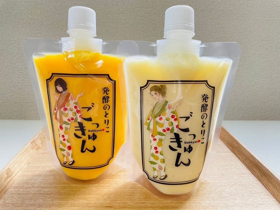 フルーツ生甘酒(パイン&マンゴーセット)  糀菌が活きてる❗