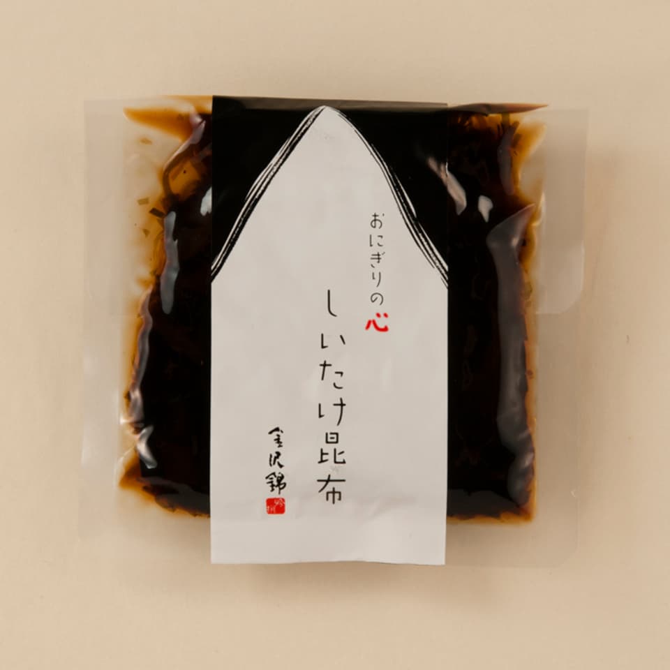 食品添加物不使用で安心ごはんのお共〈やさしい味に仕上げたおにぎりの心・昆布佃煮〉たらこ昆布・かつお昆布・しいたけ昆布・ごま昆布