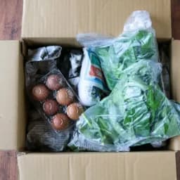 段ボール100サイズお野菜10種類～12種類＋あさひ玄米1㎏