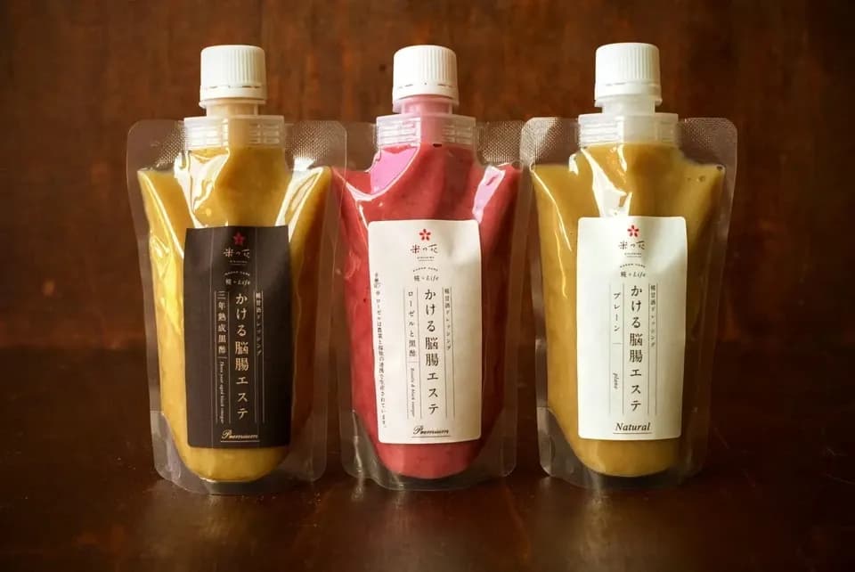 ＜ 糀甘酒ドレッシング＞・ プレーン・有機黒酢・イタリアントマト・無農薬ローゼル