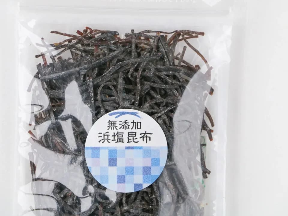 【体に優しい無添加の塩昆布：浜塩味(プレーン)】昆布を味わう素朴なお味