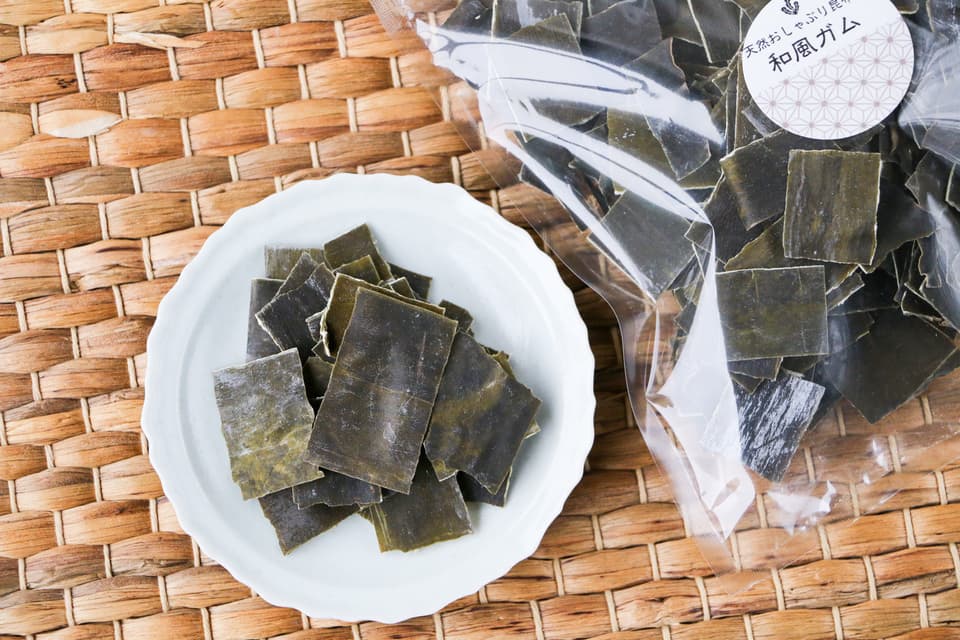 ～自然のおやつ～北海道道南産天然昆布の和風ガム(おしゃぶり昆布)