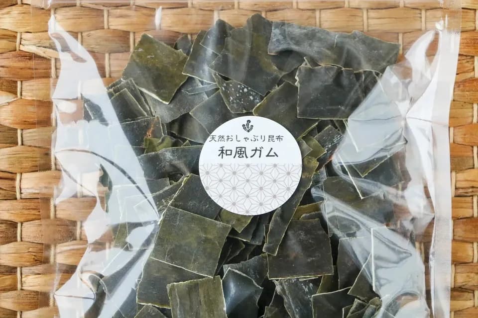 ～自然のおやつ～北海道道南産天然昆布の和風ガム(おしゃぶり昆布)