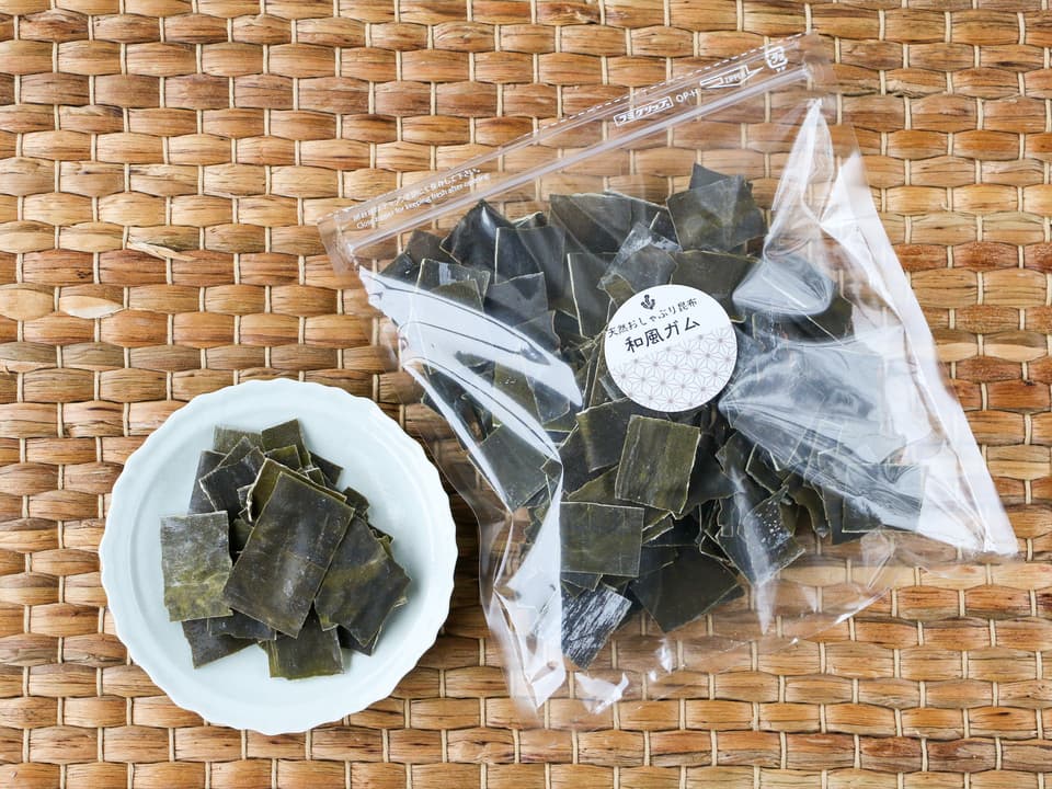 ～自然のおやつ～北海道道南産天然昆布の和風ガム(おしゃぶり昆布)