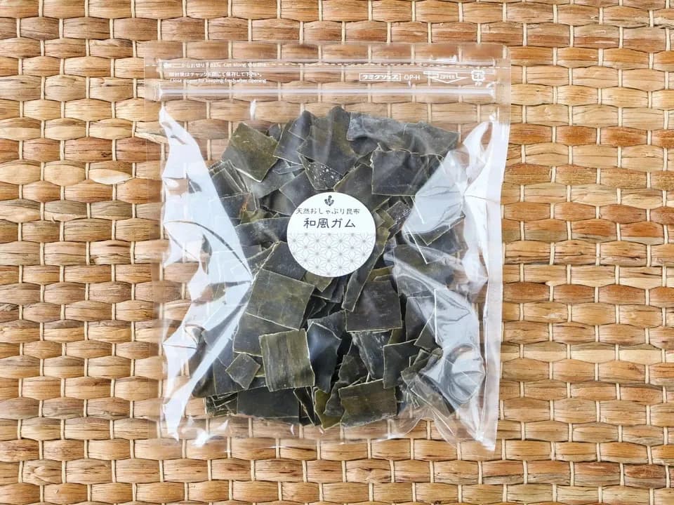 ～自然のおやつ～北海道道南産天然昆布の和風ガム(おしゃぶり昆布)