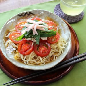 美容と健康に効く！昆布とトマトの冷やし中華