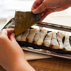 ヒラマサの昆布〆