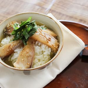 ヒラマサの昆布〆茶漬け