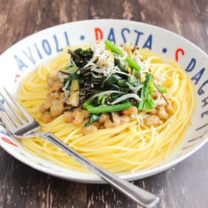 納豆しらす和風パスタ