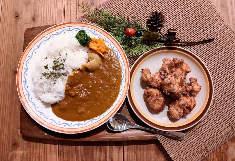 市販のルーが不安な人のためのカレー。素材厳選スパイスカレー4種とブランド鶏のからあげセット＜無添加・グルテンフリー・砂糖不使用＞