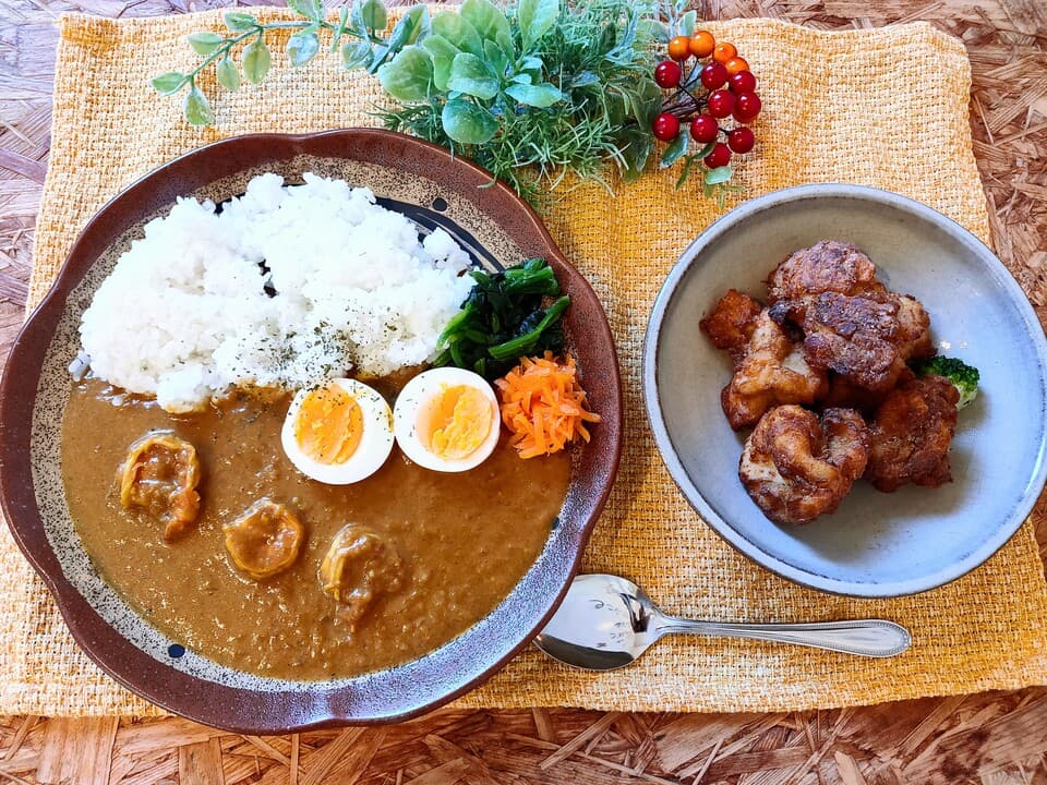 ＜お子様のいるご家庭におすすめ＞素材厳選スパイスカレー5種・ブランド鶏のからあげセット ＜無添加・グルテンフリー・砂糖不使用＞