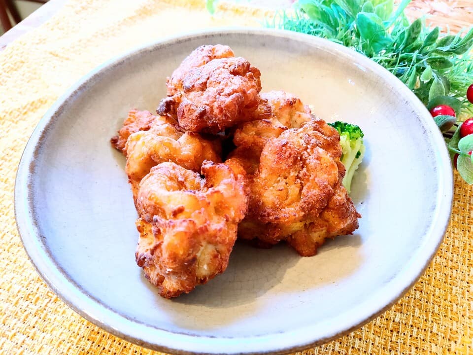 ついつい手がのびる。四万十鶏のからあげ カレー屋さんのカレー味 ＜無添加・グルテンフリー＞ 米油使用 レンジで簡単調理