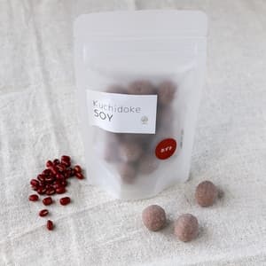 くちどけSOY・あずき【秋限定】九州産有機大豆の菓子　白砂糖不使用　和三盆　カカオバターでコーティング