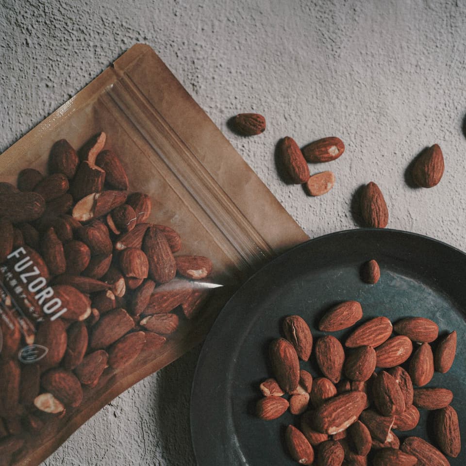 古代原種アーモンド 『 FUZOROI 』 素焼き/無塩 自家焙煎 Antique Almonds